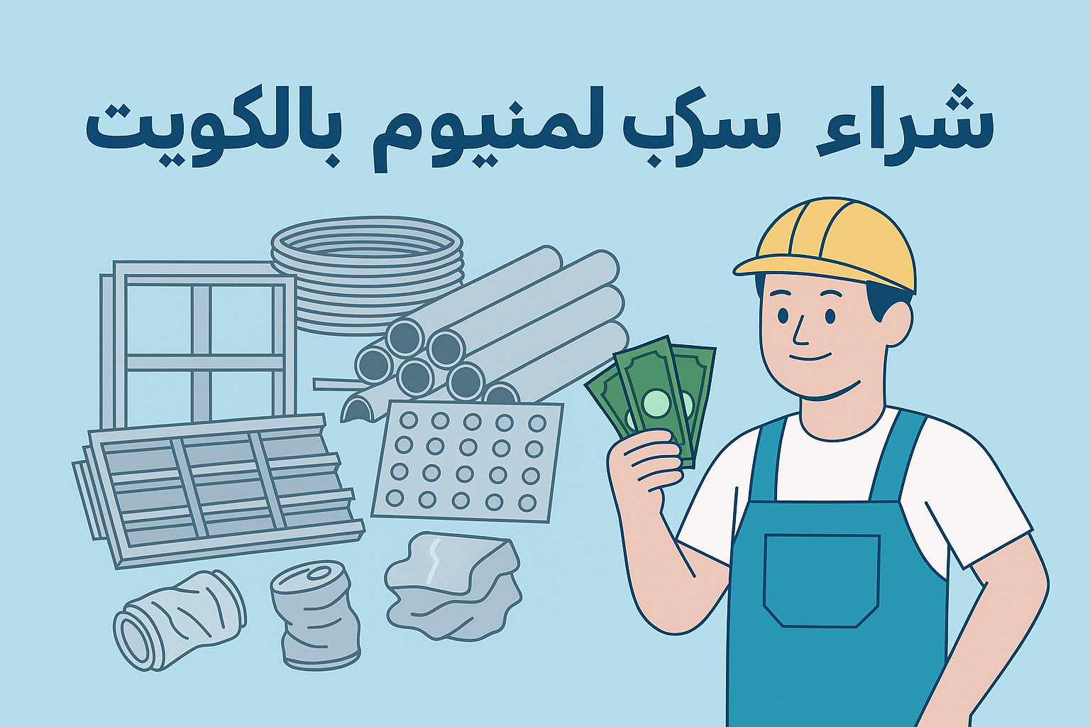 سكراب ألمنيوم جاهز للبيع والشراء في الكويت