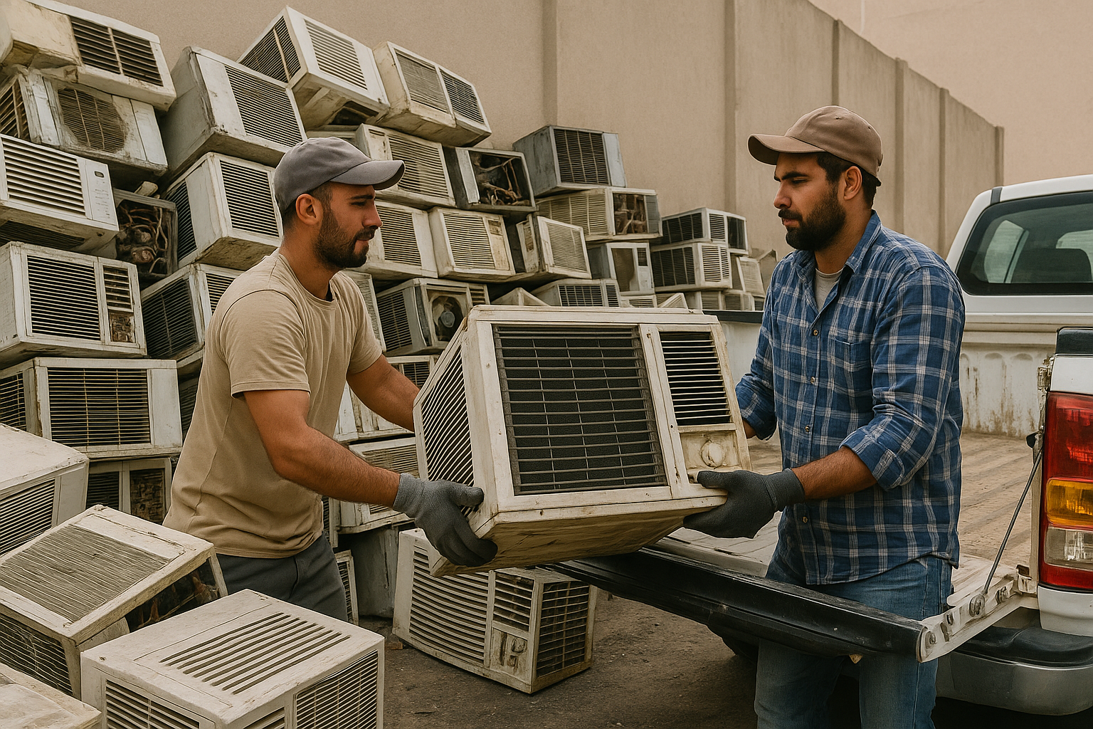 مكيفات خربانة جاهزة للبيع كسكراب في الكويت