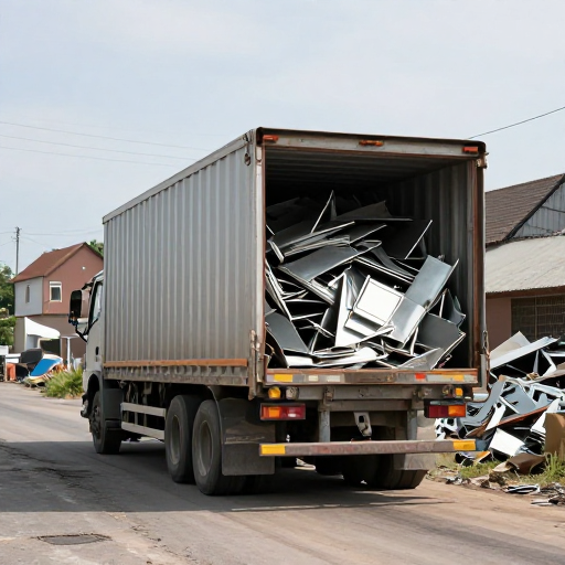 شاحنة تقوم بنقل سكراب